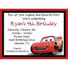 Free Printable Disney Cars Lightning Mcqueen Birthday Invitation
