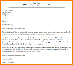 After Interview Follow Up Letter Template Cover Letter And Sample  