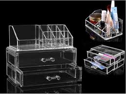 clear cosmetic organiser storage box