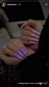 Kylie Jenner Two Toned Manicure 2020 Popsugar Beauty