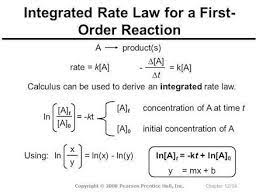 Derive The Integrated Rate Law For