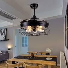 36 42 Retractable Ceiling Fan Light