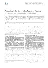 pdf pelvic musculoskeletal disorders