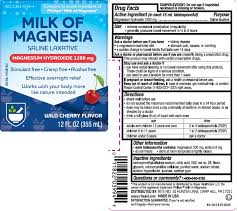 milk of magnesia cherry magnesium