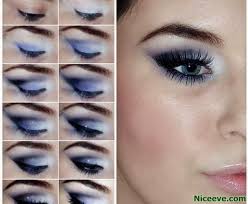 step by step makeup ideas for blue eyes