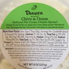 panera bread reduced fat chive
