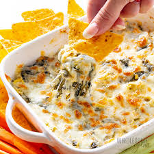 easy spinach artichoke dip wholesome yum