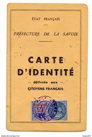 Documents - Loi de 1940.Gouvernement de Vichy.carte d'identité délivrée aux  citoyens français.flicage.identification des Français.