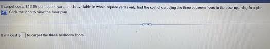 if carpet costs 16 65 per square yard