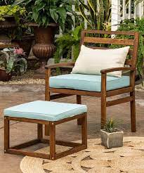 Blue Acacia Outdoor Patio Chair