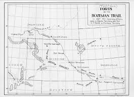 Image result for map image of the bozeman trail