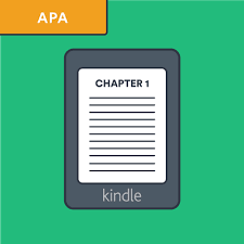 apa how to cite a kindle book update
