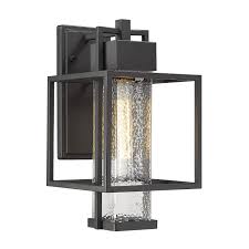 Osimir Outdoor Wall Lantern Light 1 Light Exterior Wall Sconce Lantern In Black Finish With Bubble Glass Lamp Shade Modern Outdoor Lighting Fixtures
