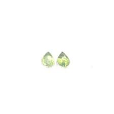 Details About 925 Solid Sterling Silver Faceted Green Peridot Stud Earring Bu51421