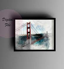 Golden Gate Bridge Wall Art Print