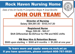 join our team rock haven nursing home