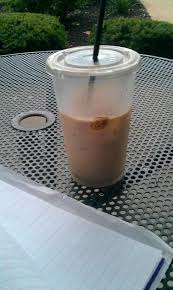 • panera iced coffee (20 oz.) My Panera Iced Coffee 2 Shots Vanilla Flavor Iced Coffee Ample Amounts Of Creamer Yum Vanilla Flavoring Panera Flavors