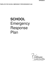 School Emergency Response Plan Pdf