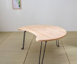 Meniscus Japanese Room Table Log Low