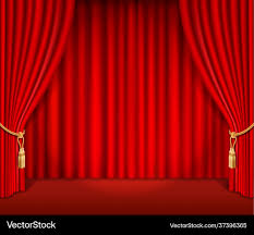 red theatrical curtain background