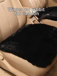 1pc Winter Plush Car Seat Cushion