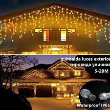 Icicle Shape Lights Outdoor