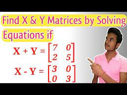 Y Matrices By Solving Equations