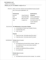 Free Resume Templates Student Student Resume Template