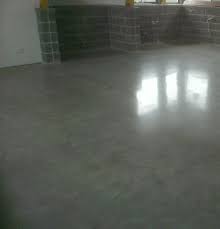 burnished concrete as a finish