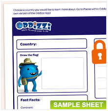 Country Worksheets Oddizzi