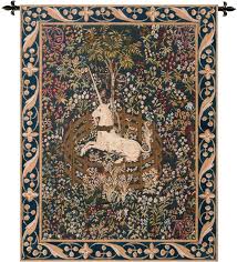 Licorne Captive French Wall Tapestry