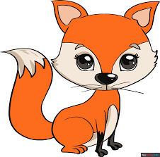 how to draw a baby fox really easy