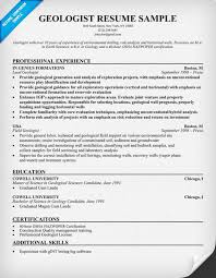 cover letters for resumes geologist