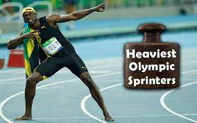 the 14 heaviest olympic sprinters of