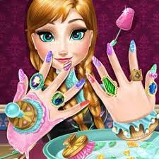 anna frozen nail polish game