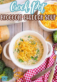 crock pot broccoli cheddar soup the