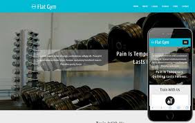 flat gym sports template