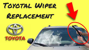 Toyota Windshield Wiper Blade Installation Sienna And Others