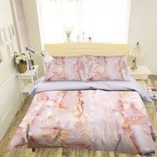 3d Pink Marble D40 Duvet Cover Bedding