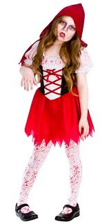 s lil zombie riding hood costume