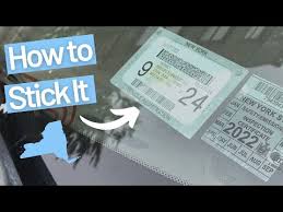ny state registration sticker how to