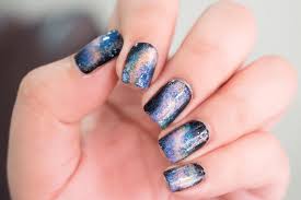 how to galaxy nails beauty nerd by night