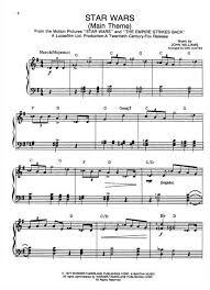 Dynamic medley arrangement of three iconic titles from star wars including star wars (main theme), cantina band, and imperial march (darth vader's theme). Star Wars Main Theme Easy Piano Sheet Music By John Williams Sku Ap Pc0073a Partituras Star Wars Piano