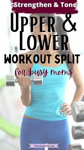 upper lower split workout routine for