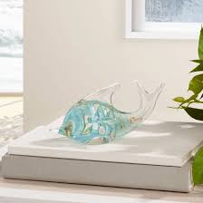 Fish Glass Paperweight Decor By Torre Tagus