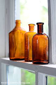 Vintage Amber Bottles