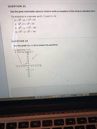 Solved Question 23 Use The Given
