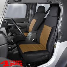 Seat Covers Pair Neoprene Front Black