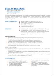 9 Resume Examples For Dental Assistant Cover Letter