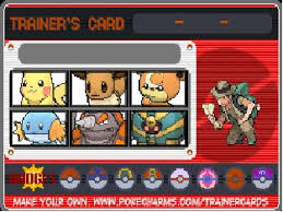 The direct link to your trainer card from pokecharms, your 4 sideboard pokemon, and your. Pokecharms Trainer Card Maker Creator Programs